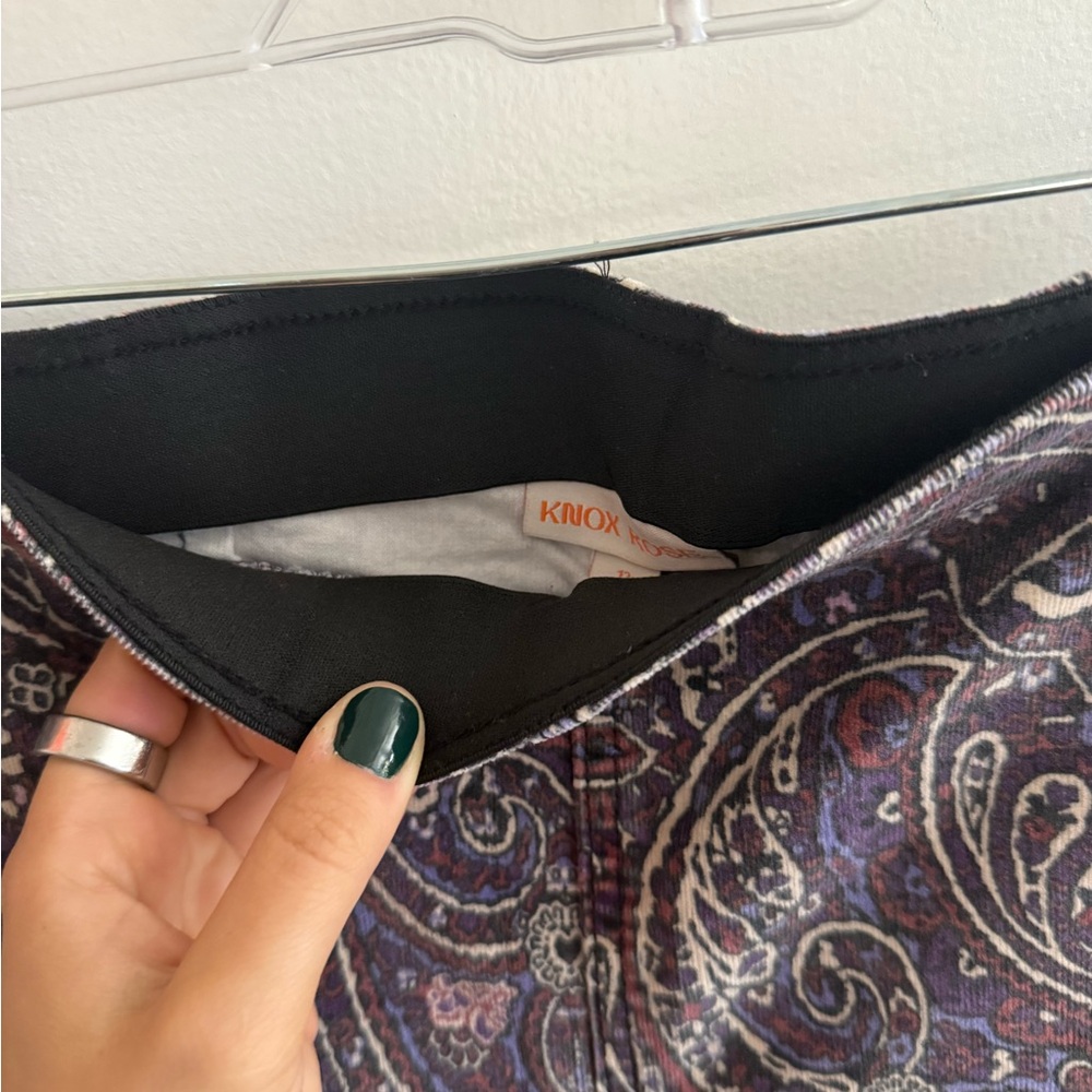 Bell Bottom Pull On Patterned Pants - image 3